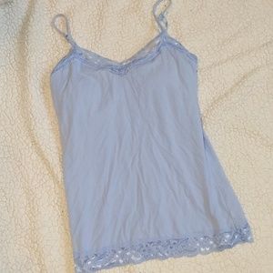 Blue lace cami
